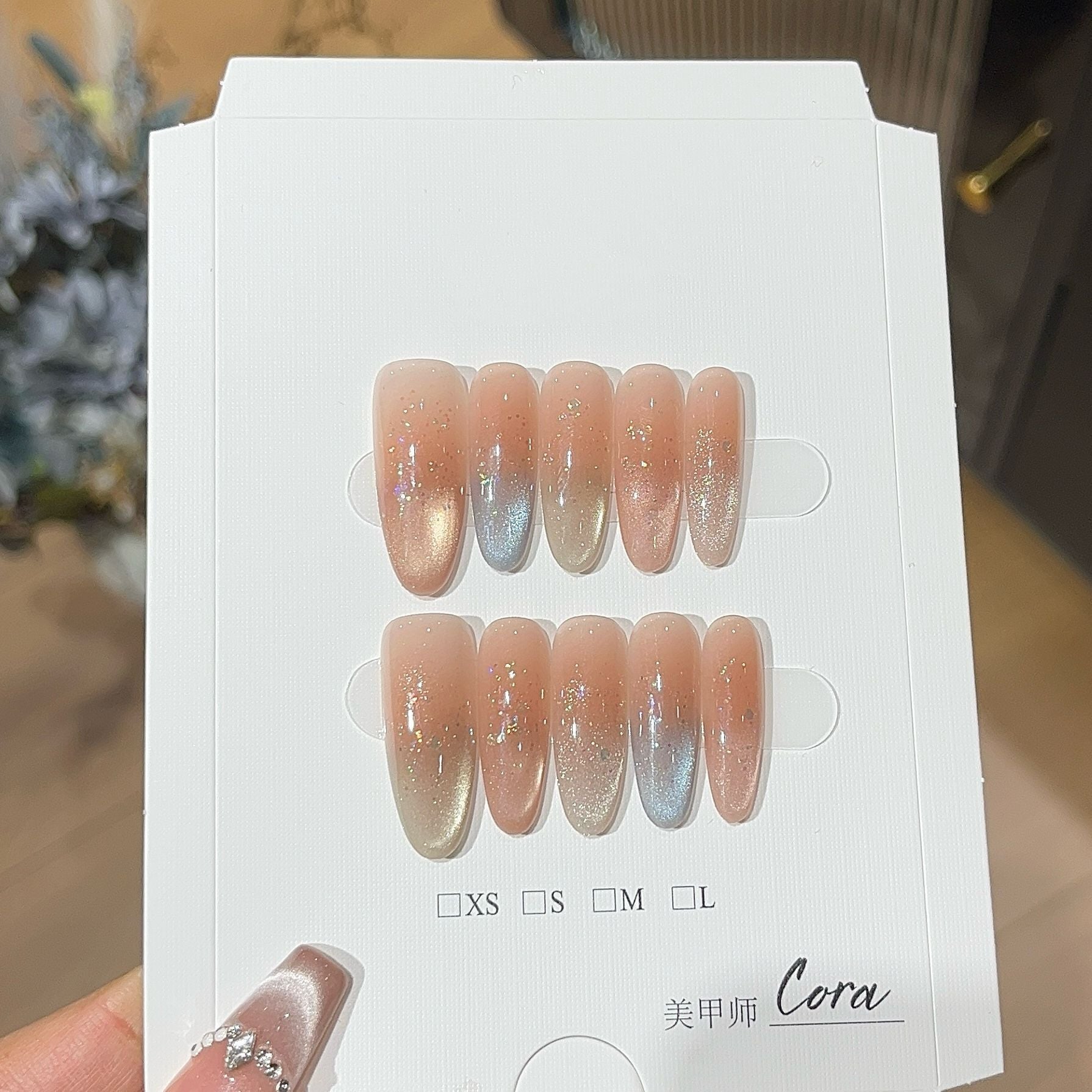 0995- Handmade press on nails fake nails removable