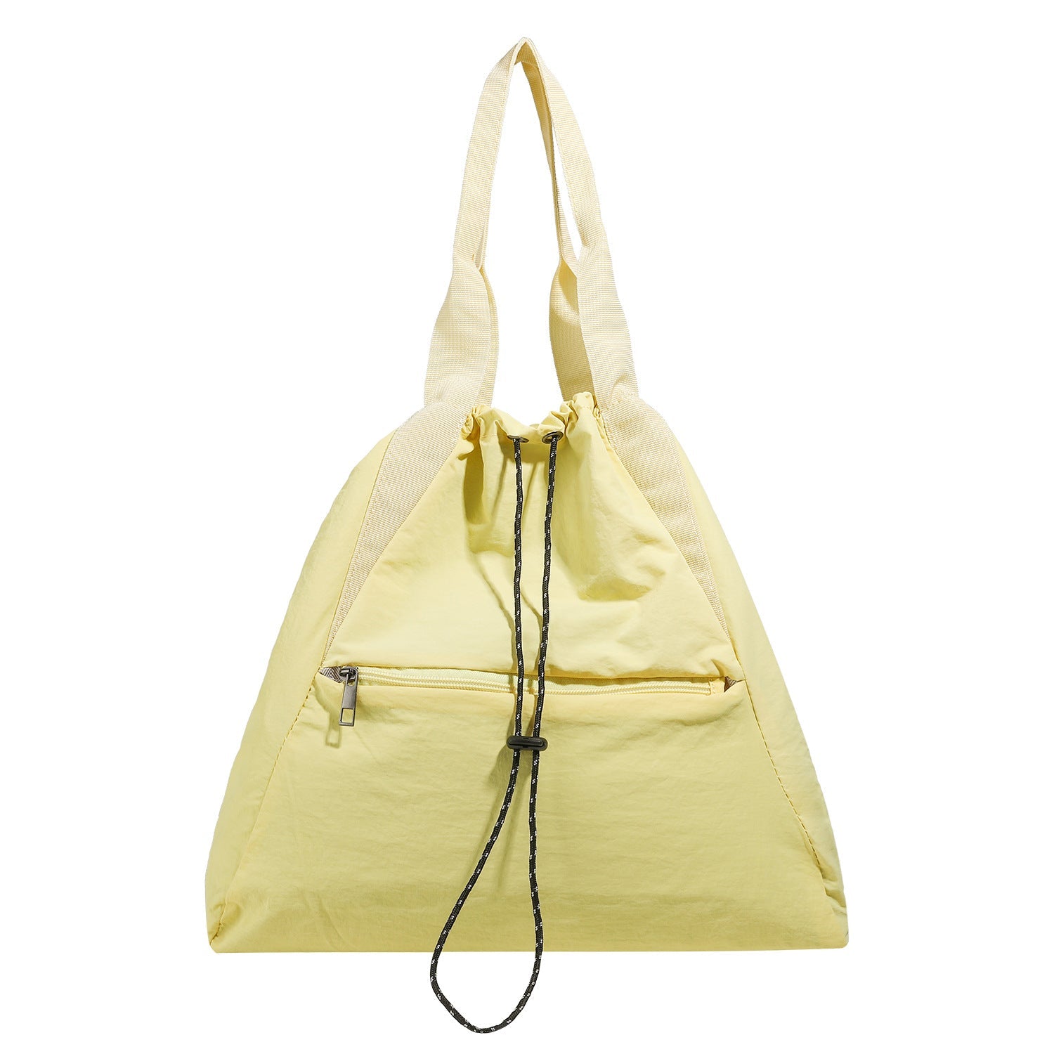 Yellow Drawstring Backpack Purse – Travel Large Capacity Backpack for Students Shoulder Handbag