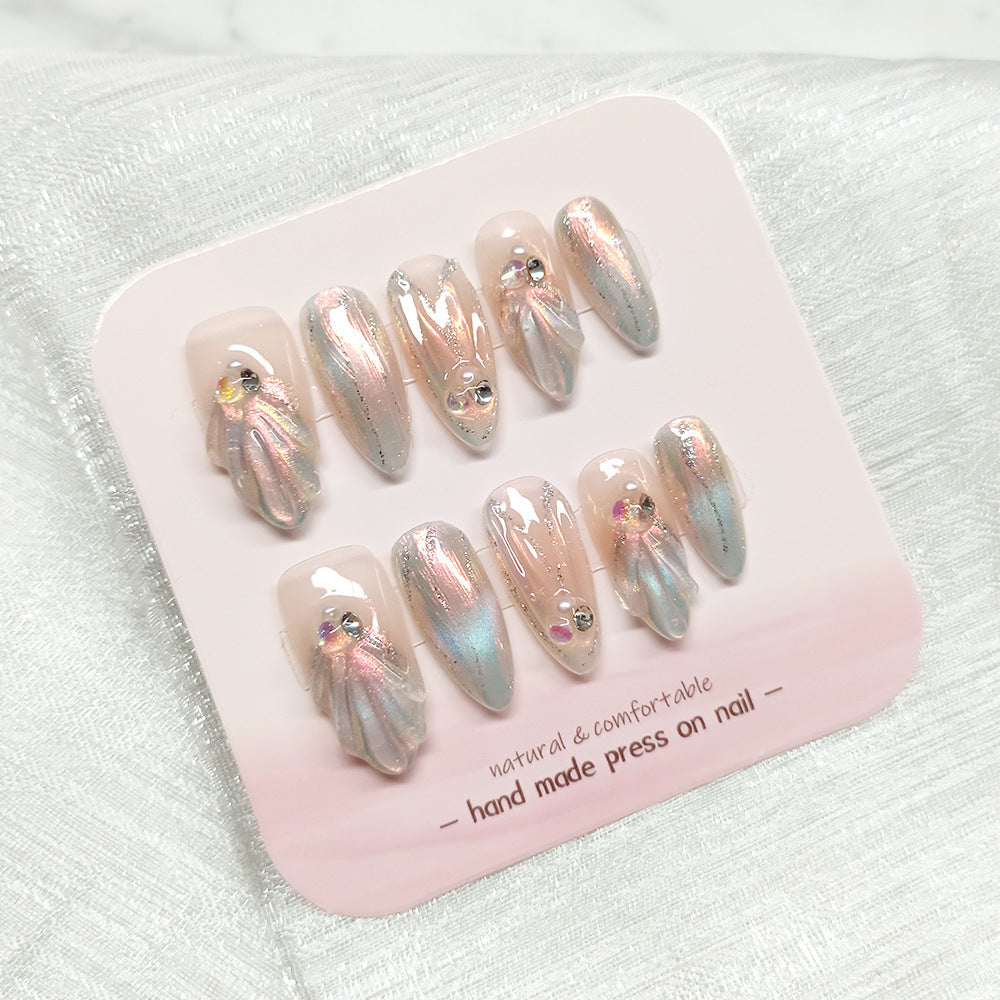 1010- Handmade press on nails fake nails removable