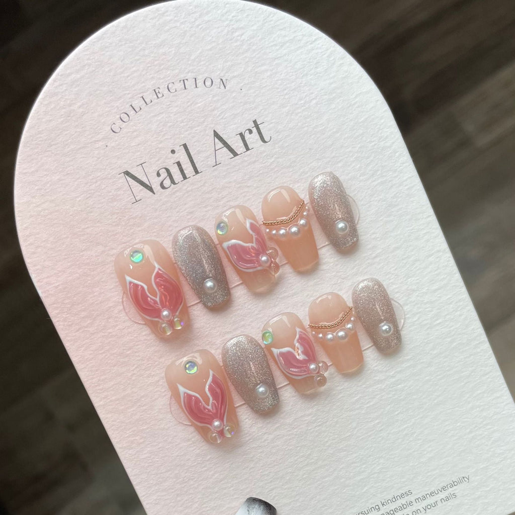 1024- Handmade press on nails fake nails removable