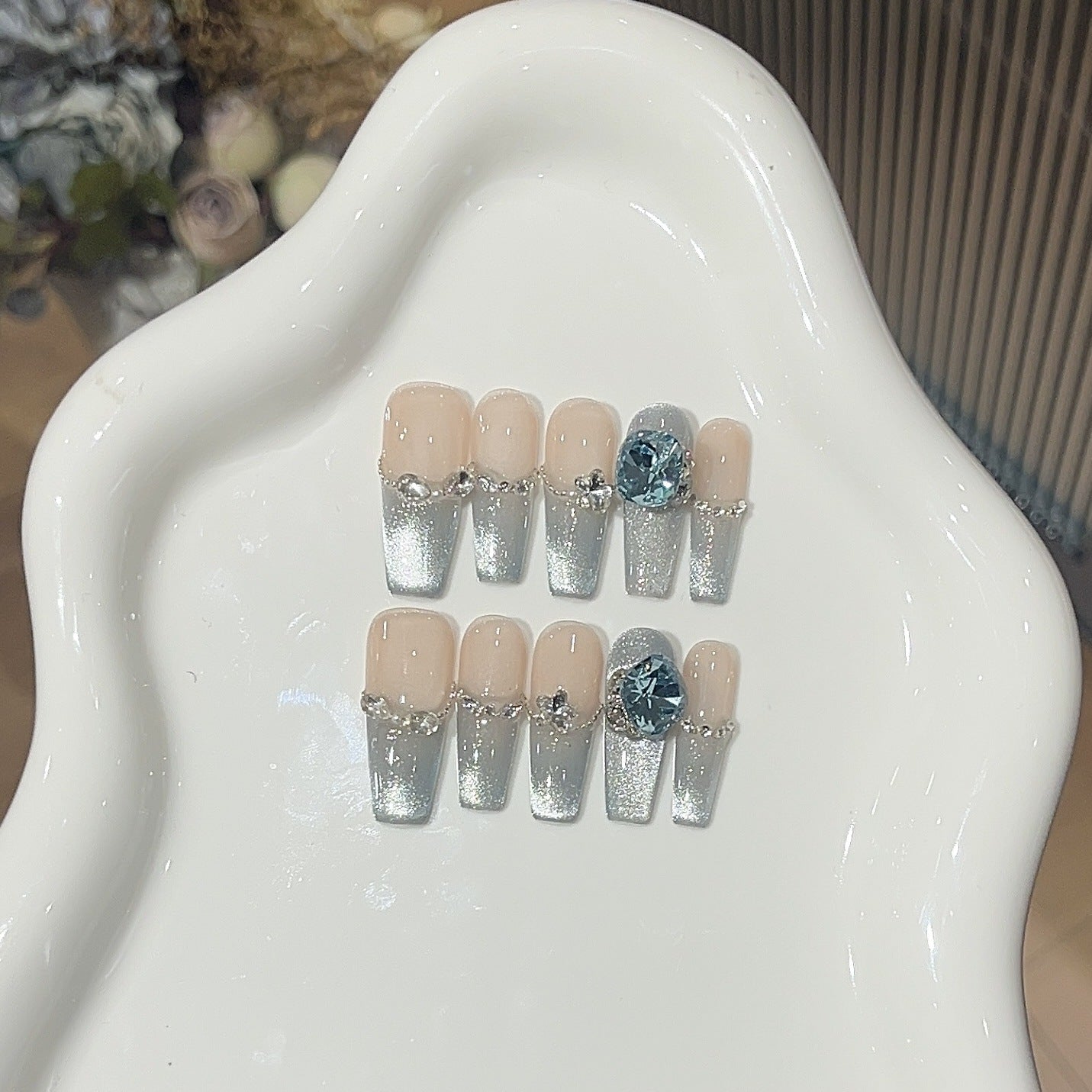 1035- Handmade press on nails fake nails removable