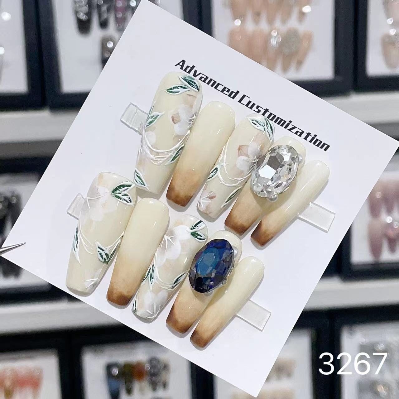 0962- Handmade press on nails fake nails removable