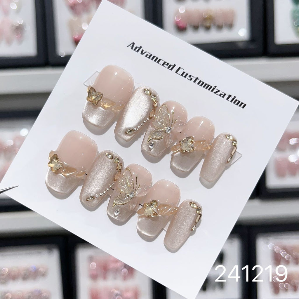 1030- Handmade press on nails fake nails removable