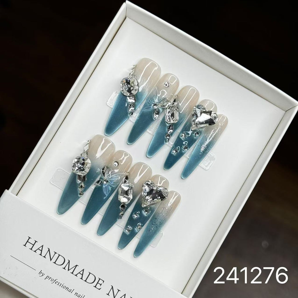 1028- Handmade press on nails fake nails removable