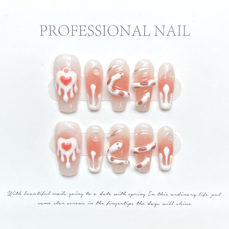 0937- Handmade press on nails fake nails removable