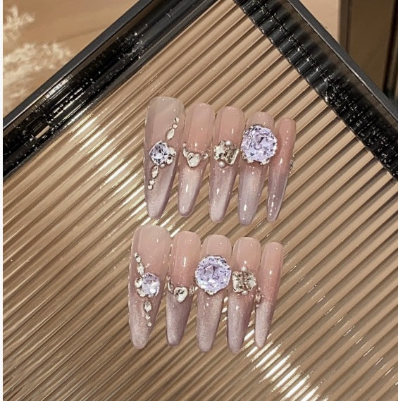 1035- Handmade press on nails fake nails removable