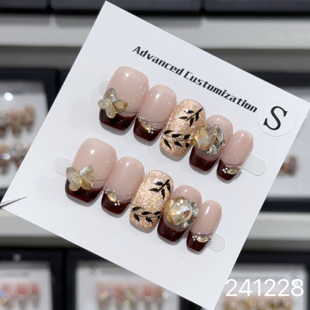 1030- Handmade press on nails fake nails removable