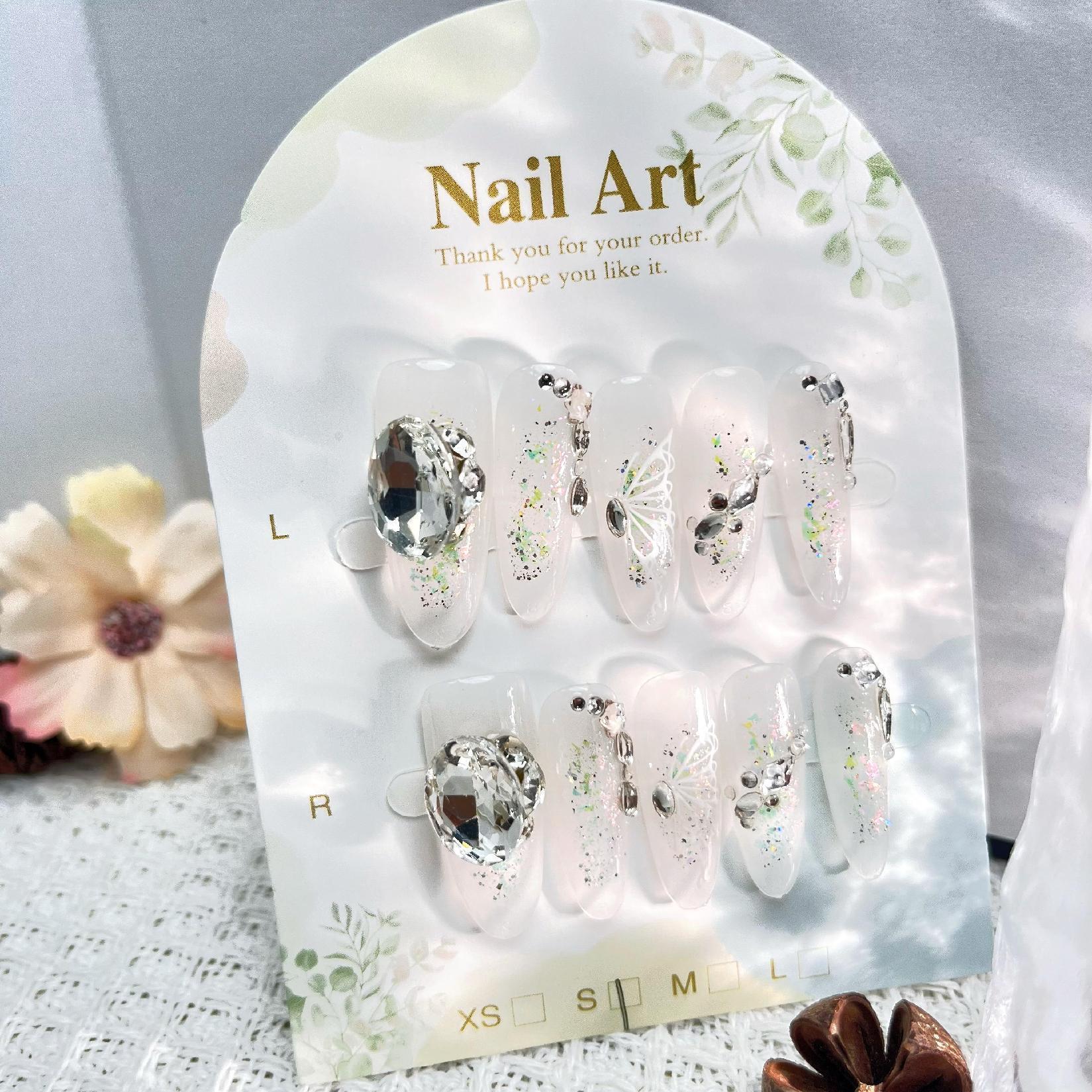 0954- Handmade press on nails fake nails removable