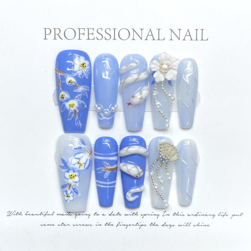 1023- Handmade press on nails fake nails removable