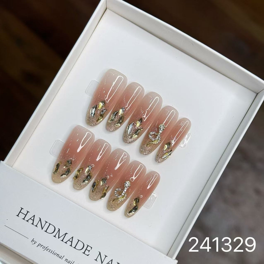 1030- Handmade press on nails fake nails removable