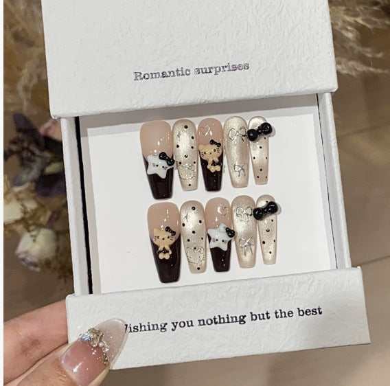 1035- Handmade press on nails fake nails removable