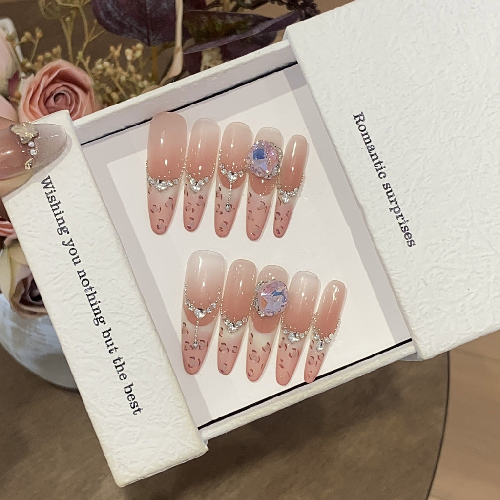 1035- Handmade press on nails fake nails removable