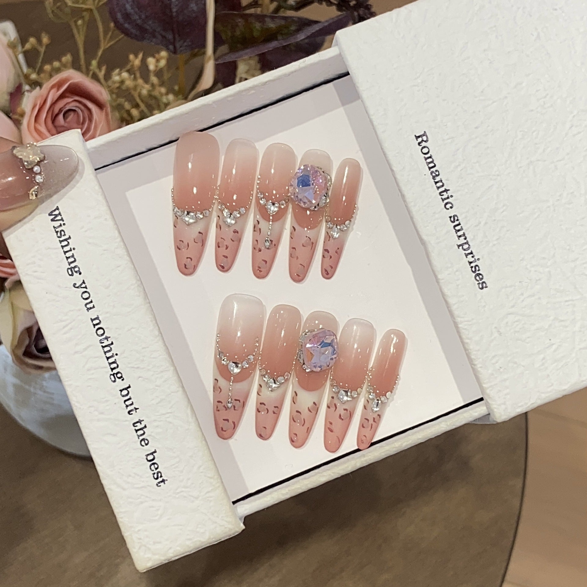 1033- Handmade press on nails fake nails removable