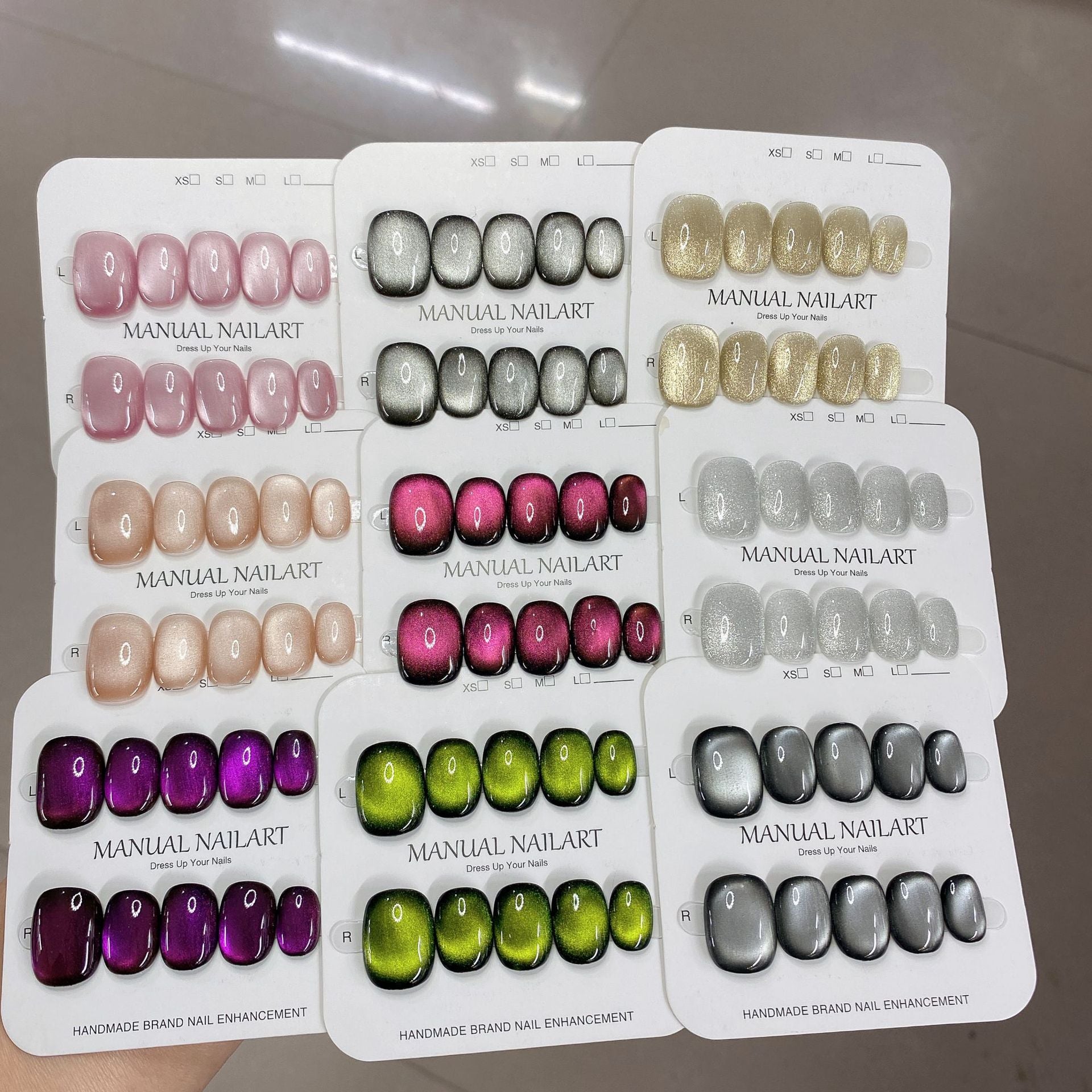 1027- Handmade press on nails fake nails removable