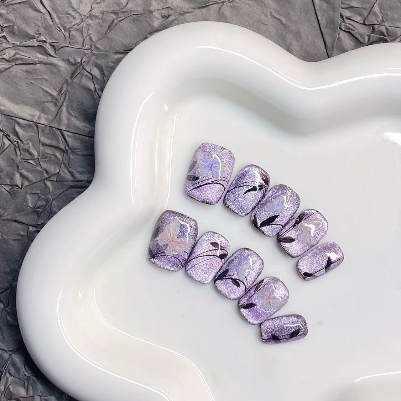 1004- Handmade press on nails fake nails removable