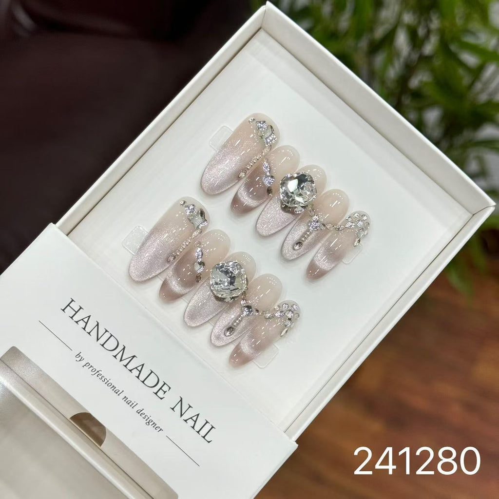 1030- Handmade press on nails fake nails removable