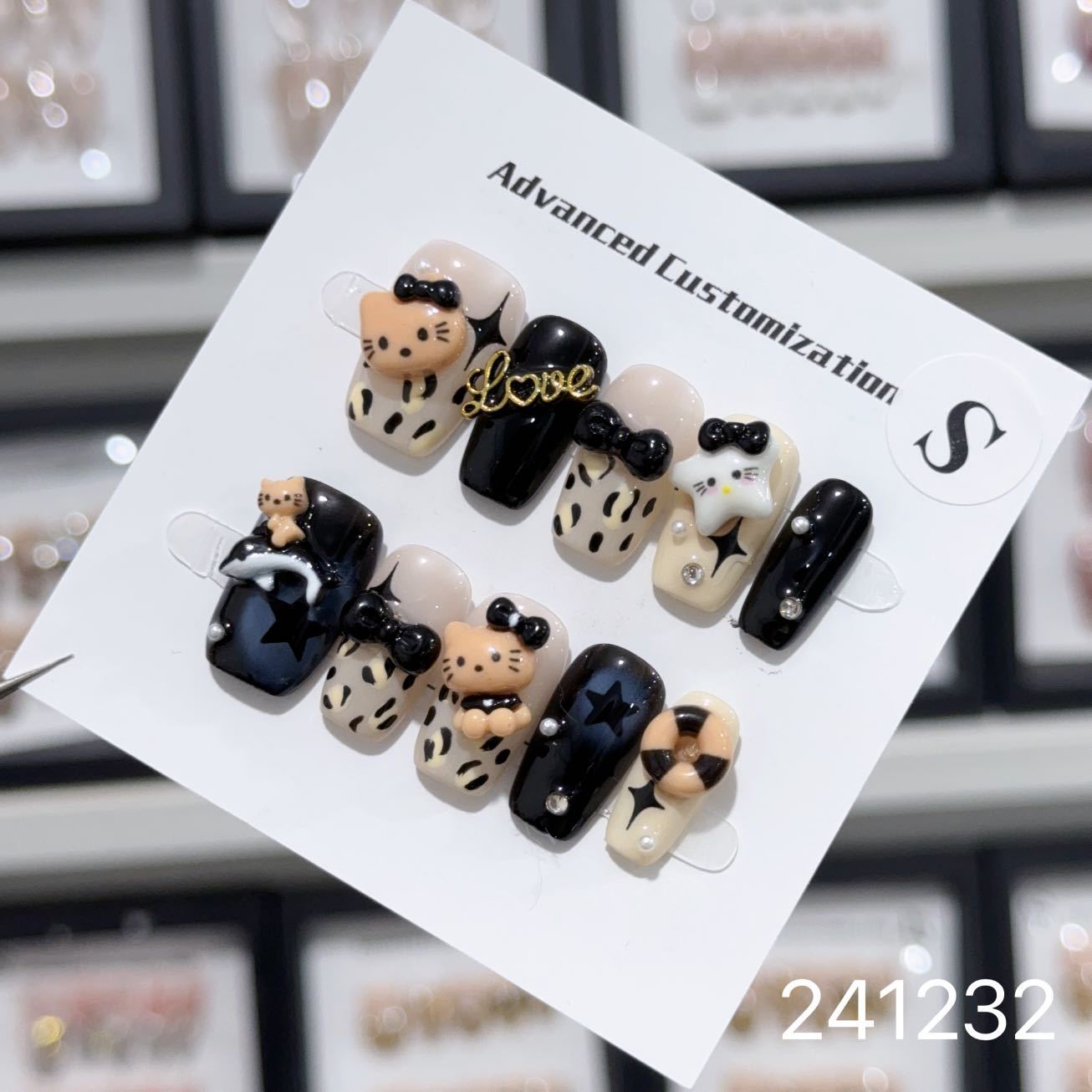 1030- Handmade press on nails fake nails removable