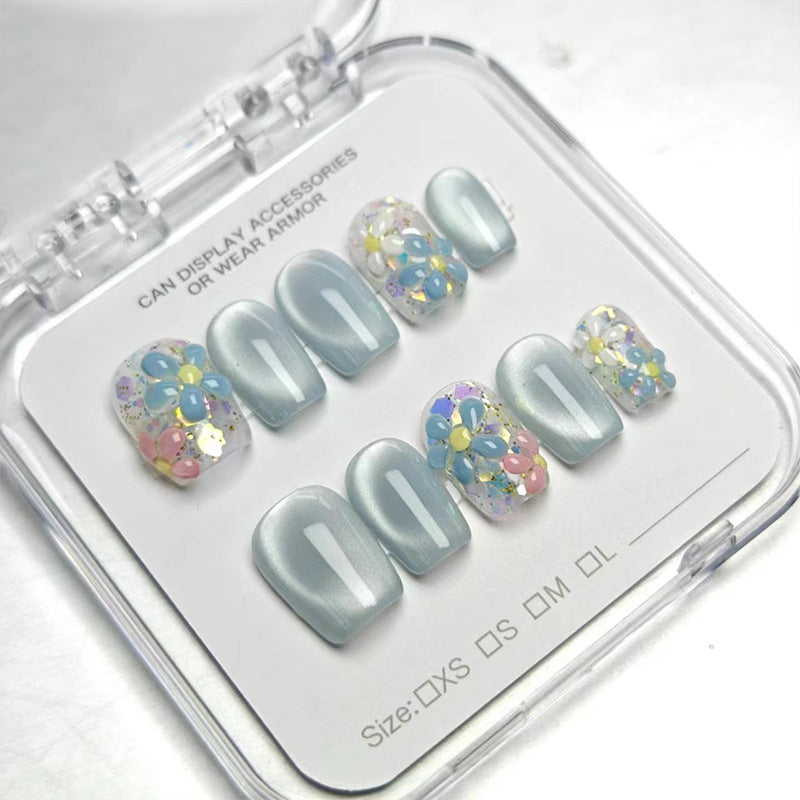 1007- Handmade press on nails fake nails removable