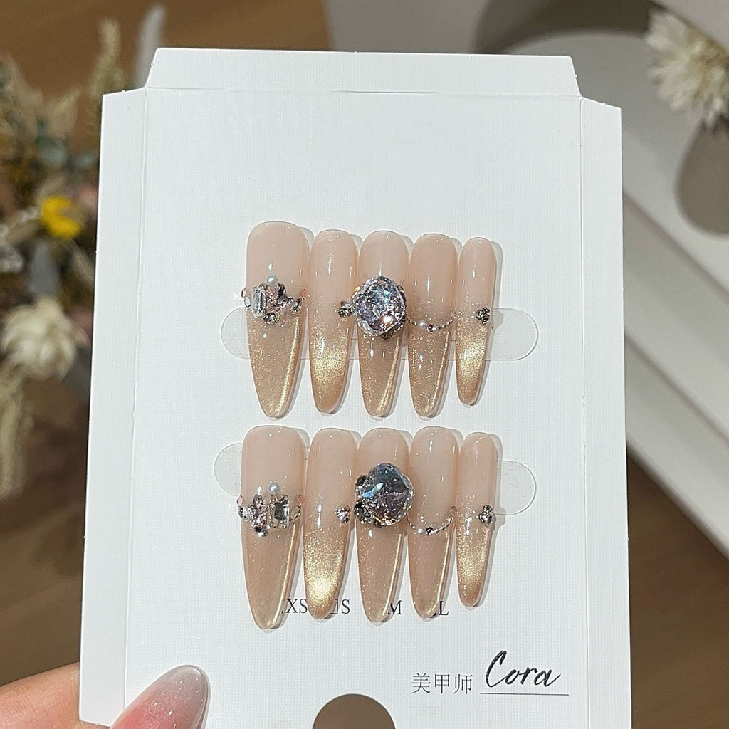 1035- Handmade press on nails fake nails removable