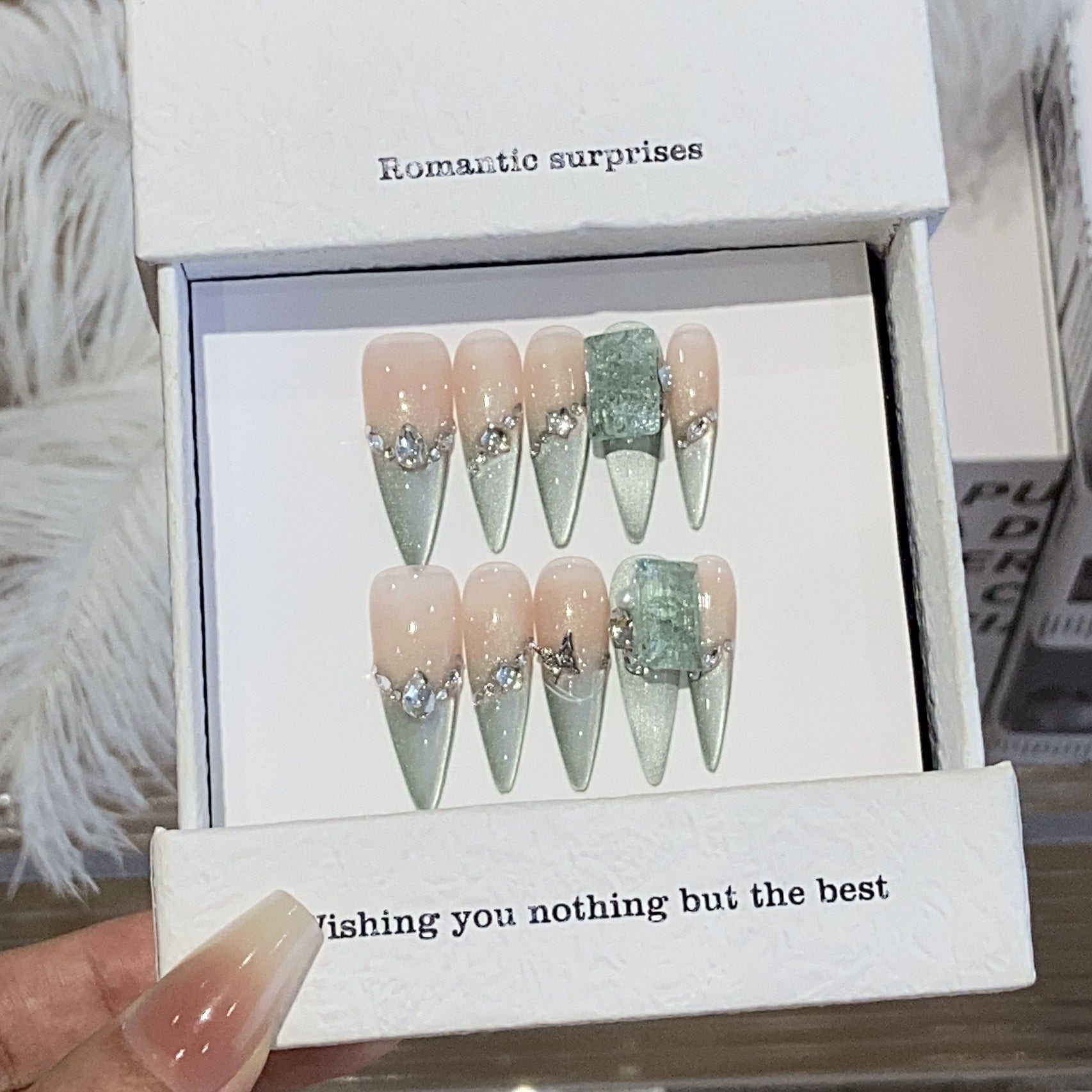 0995- Handmade press on nails fake nails removable