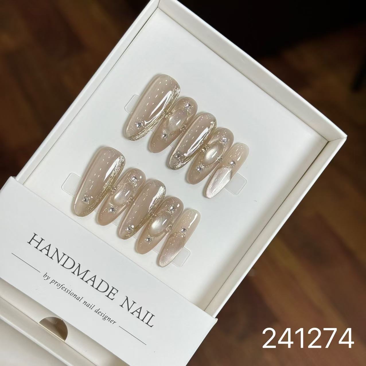 1028- Handmade press on nails fake nails removable