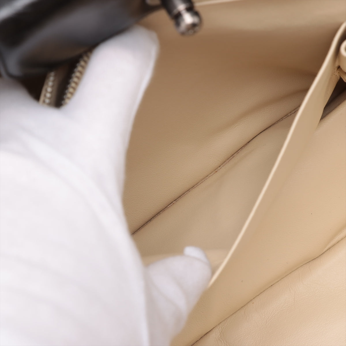 Chanel Boy Chanel Leather 2 Way Tote Bag Black Gunmetal Fittings 15 Series #3755