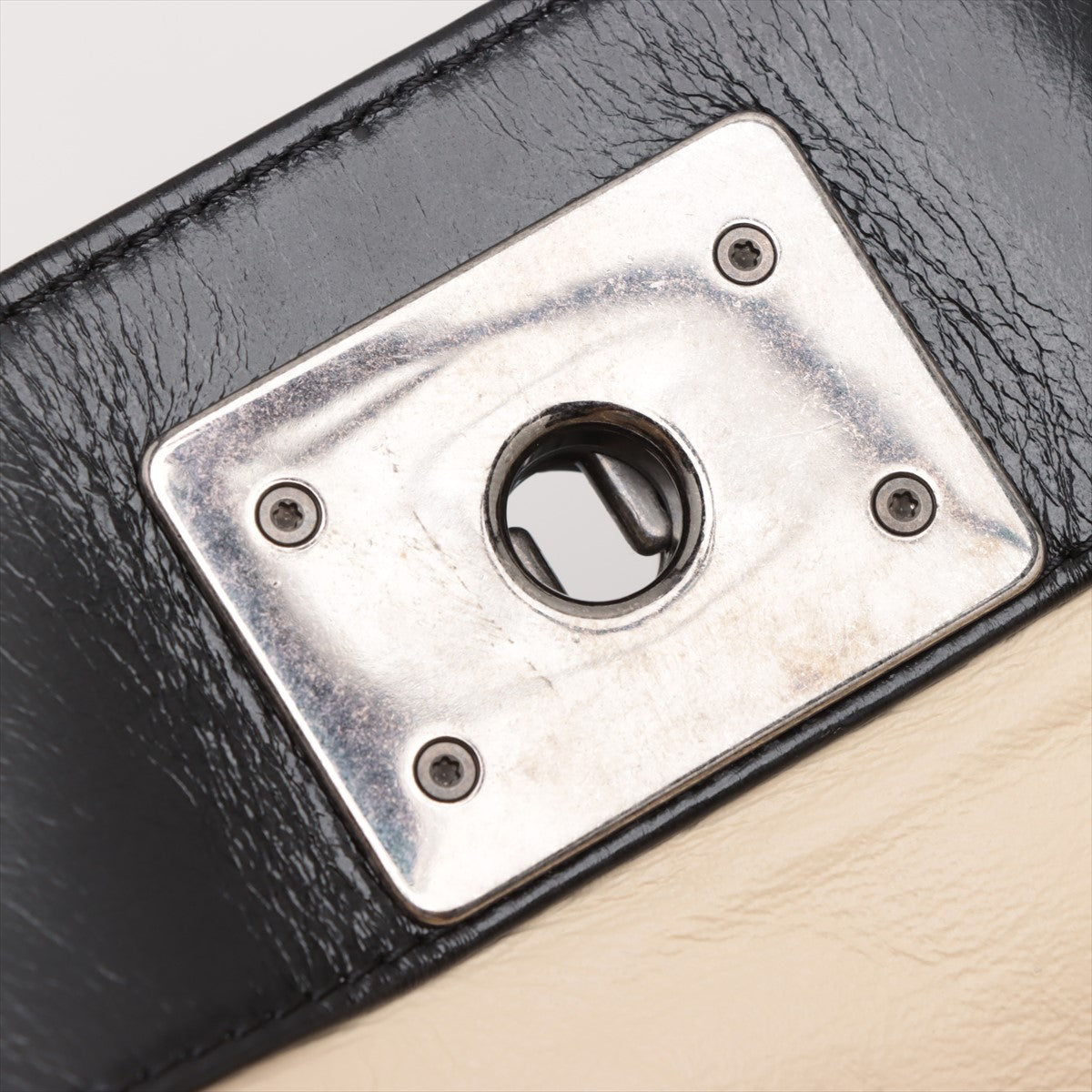 Chanel Boy Chanel Leather 2 Way Tote Bag Black Gunmetal Fittings 15 Series #3755