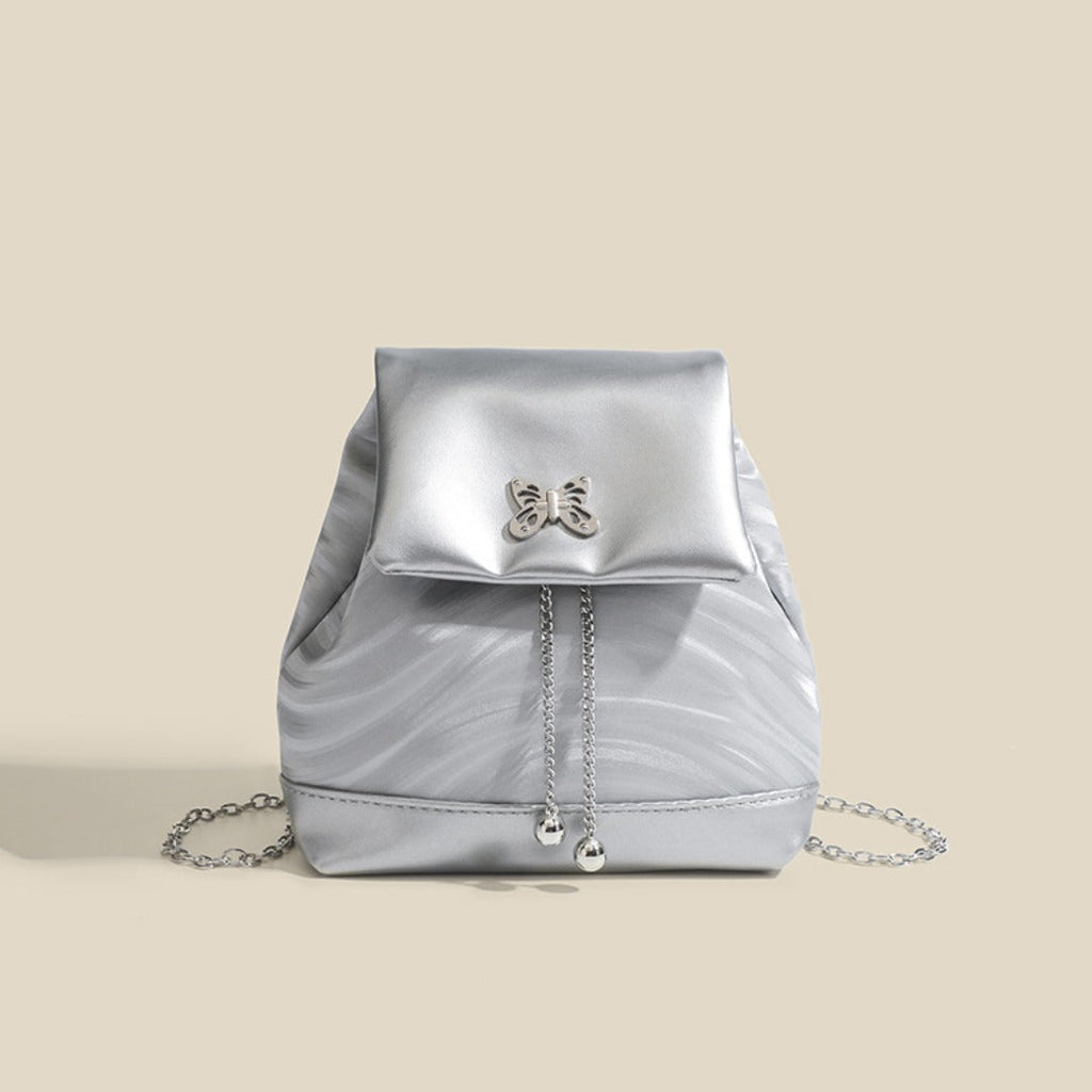 Mini chain backpack, bag women's summer fashion backpack, student backpack purse