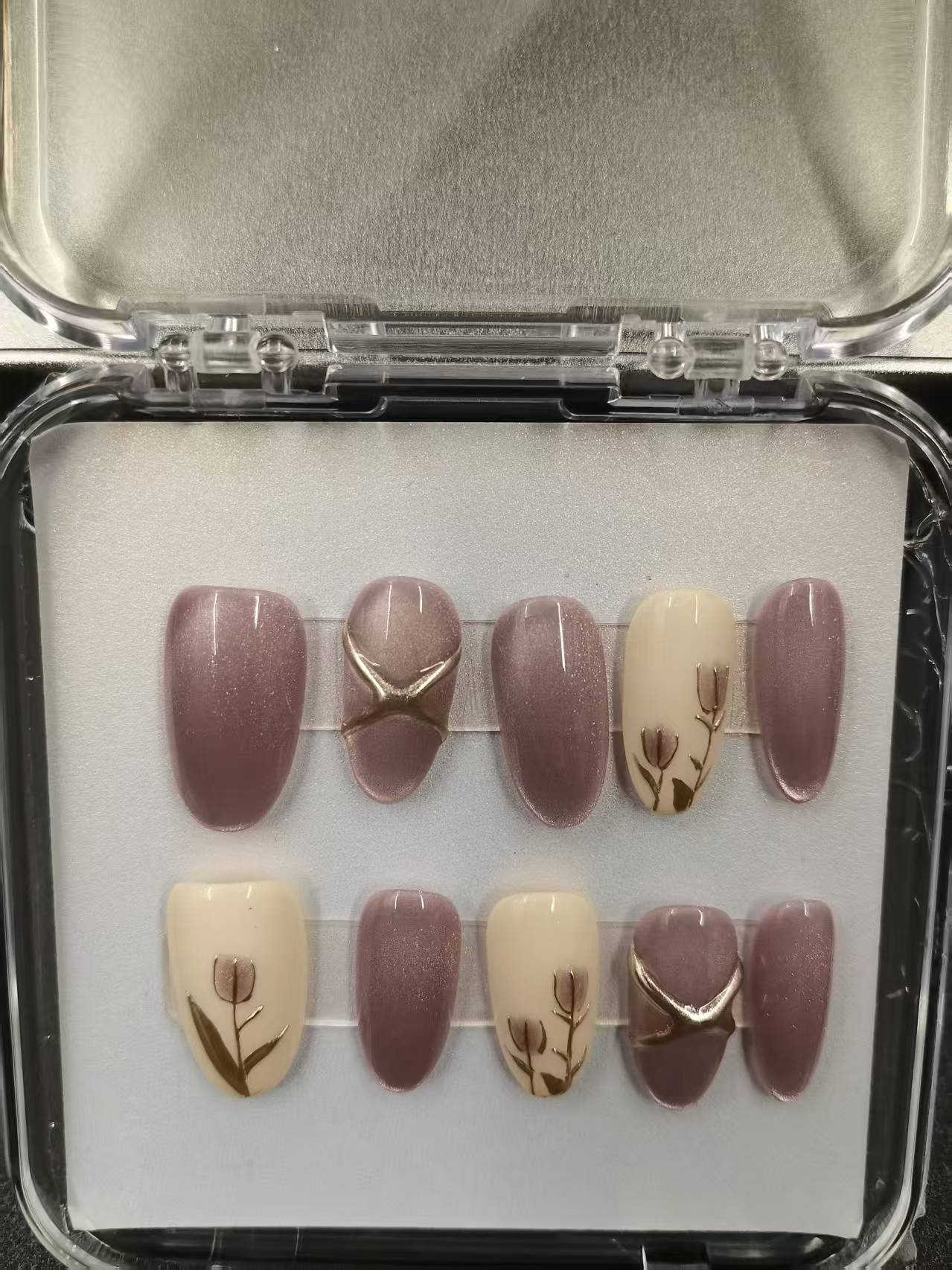 1037- Handmade press on nails fake nails removable