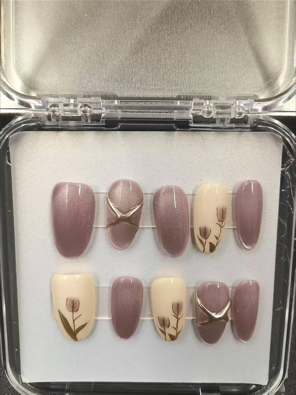 1039- Handmade press on nails fake nails removable