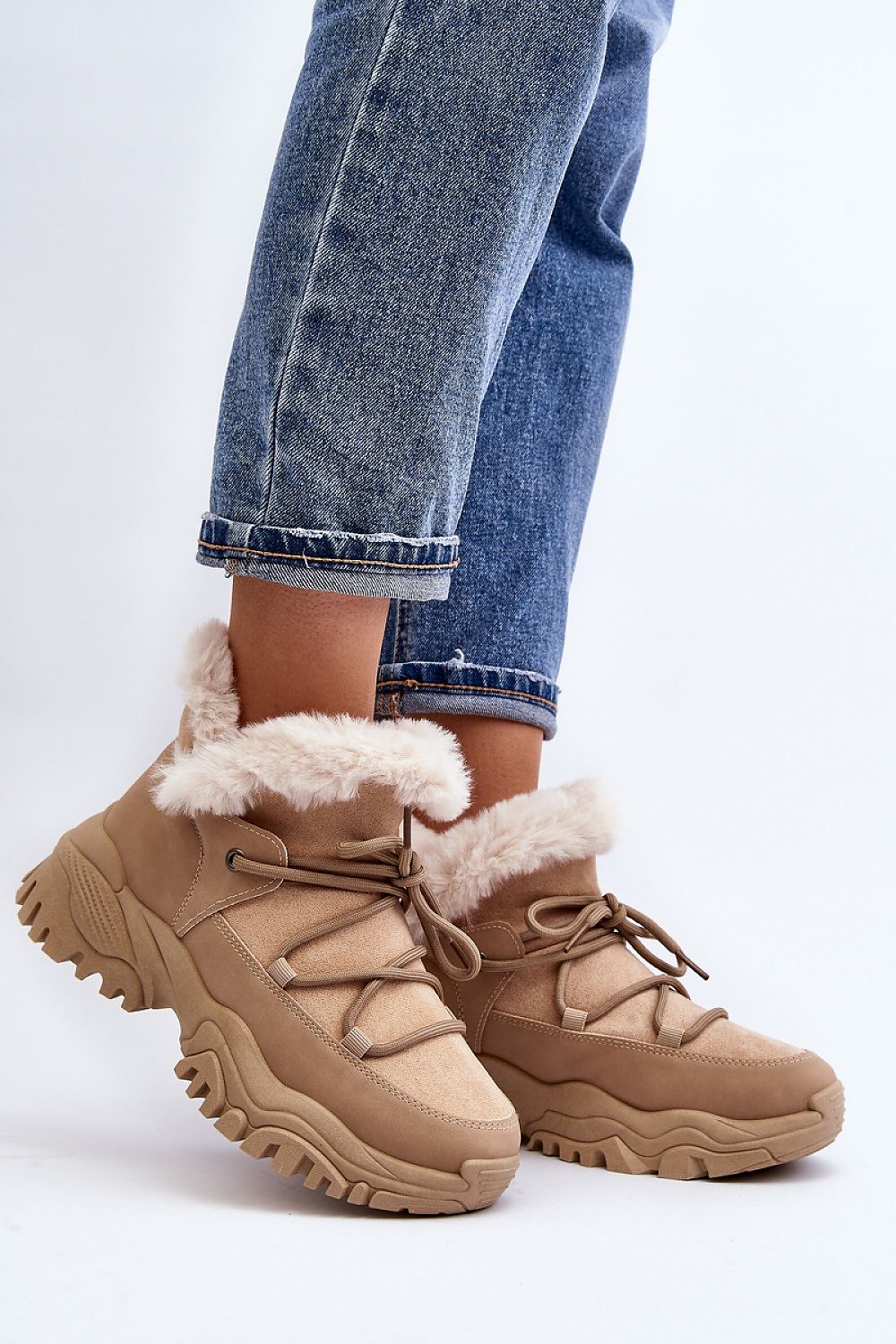 Velora Faux Fur-Lined Winter Sneakers