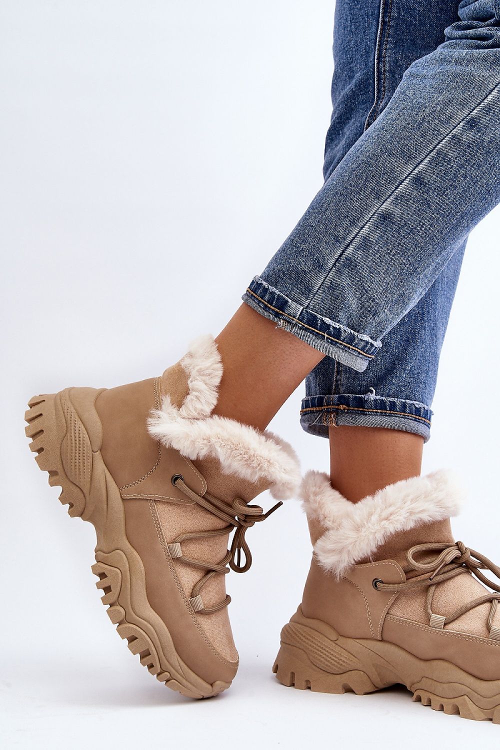 Velora Faux Fur-Lined Winter Sneakers