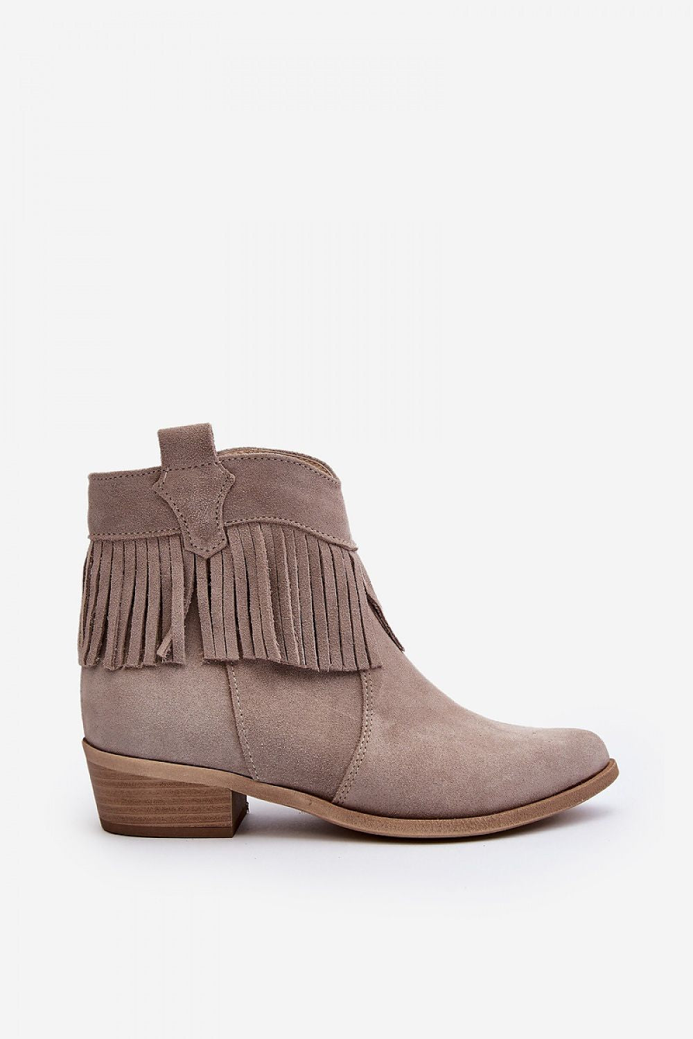 Tassava Suede Boots with Tassel Accent