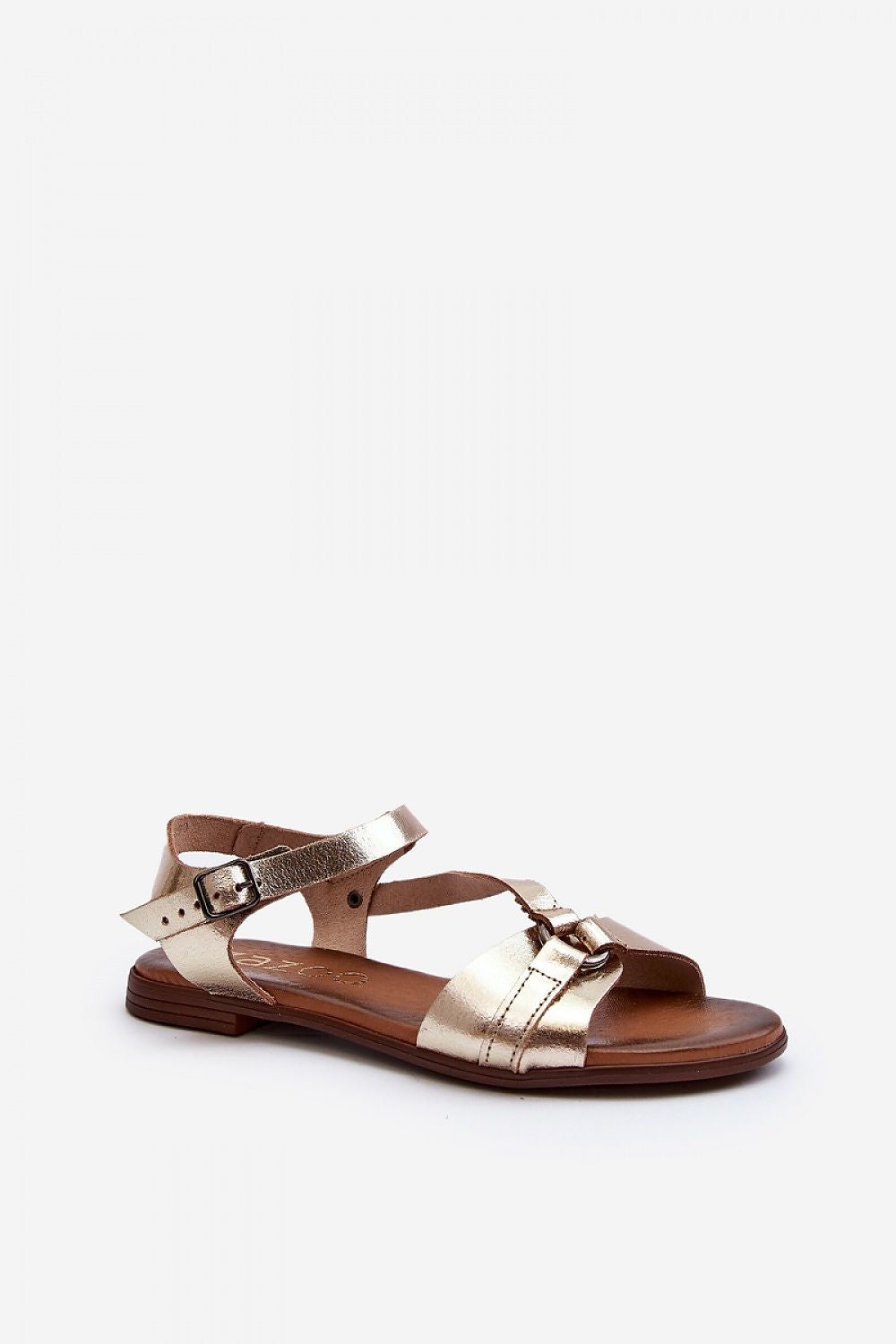 Sylvara Classic Leather Flat Sandals
