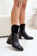 Verida Zip-Heel Winter Boots in Eco Leather