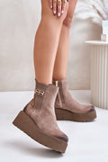 Varelyn Suede Platform Boots