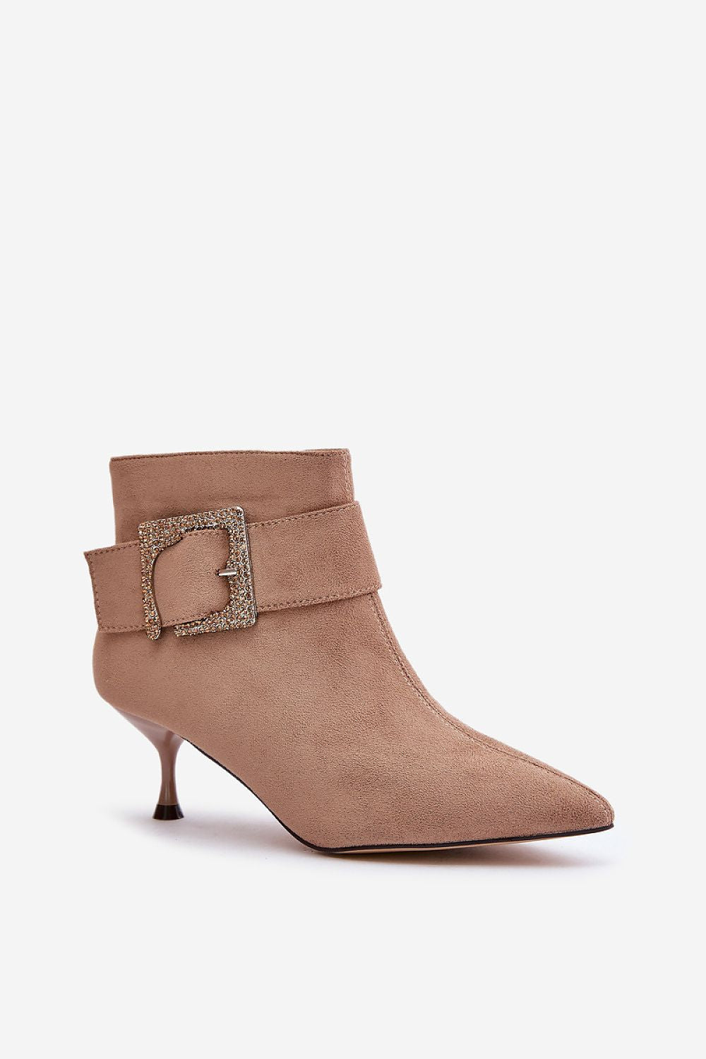Velouryne Bucklash Suede Heel Boots