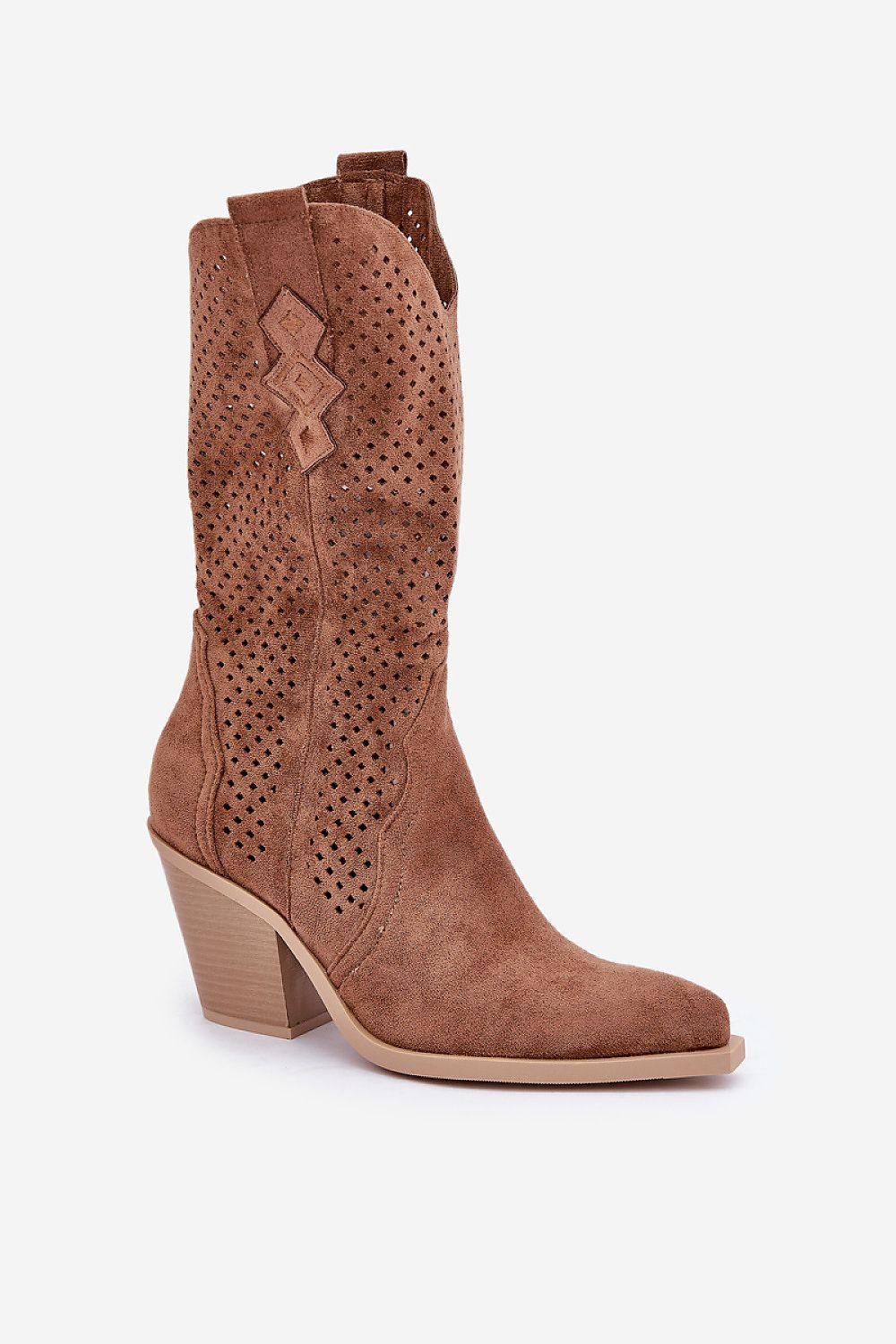 Rinvara Latticed Cowboy Boots