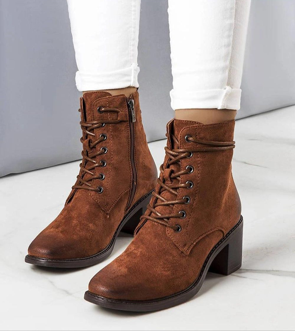 Vaelora square-toe heeled boots