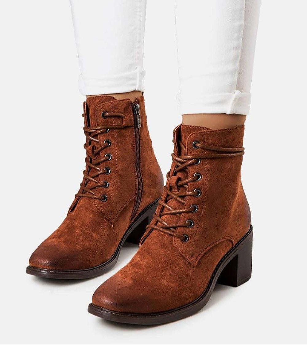 Vaelora square-toe heeled boots