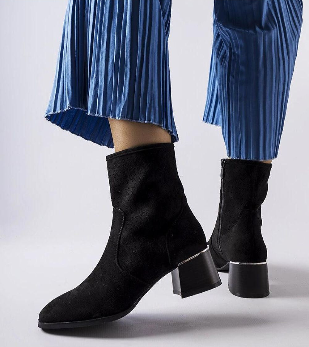 Soretta Perforated Zip-Up Boots
