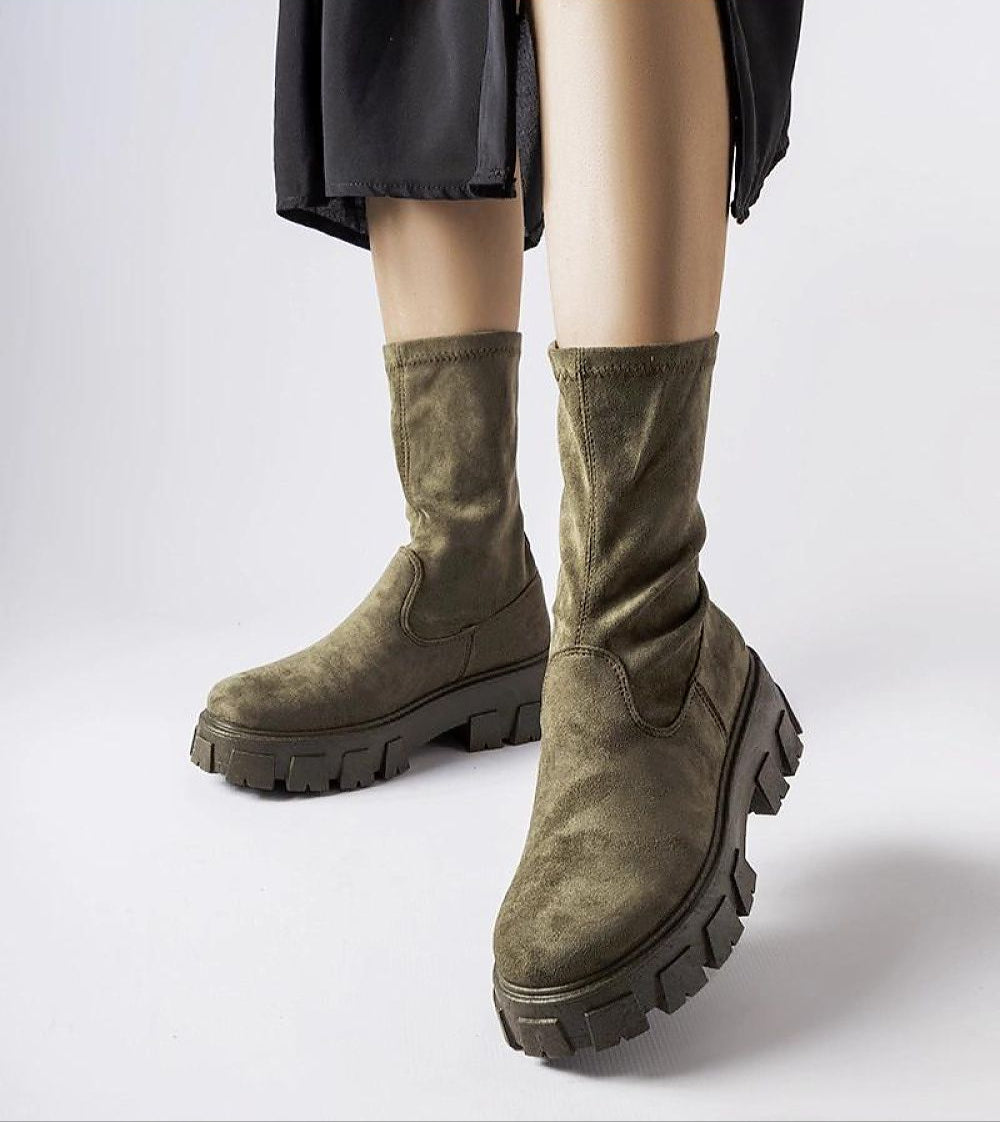 Verossa Eco-Suede Sock Boots