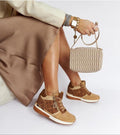 Valterra Brown Wedge Sneakers