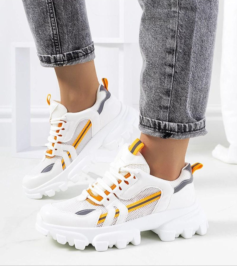 Seralyne Reflective Trim Platform Sneakers