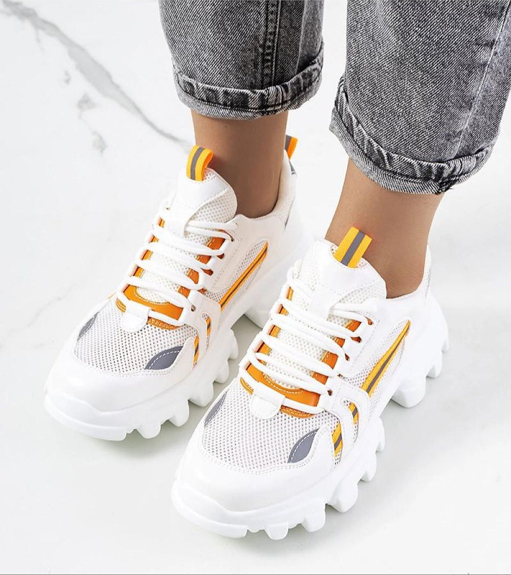 Seralyne Reflective Trim Platform Sneakers