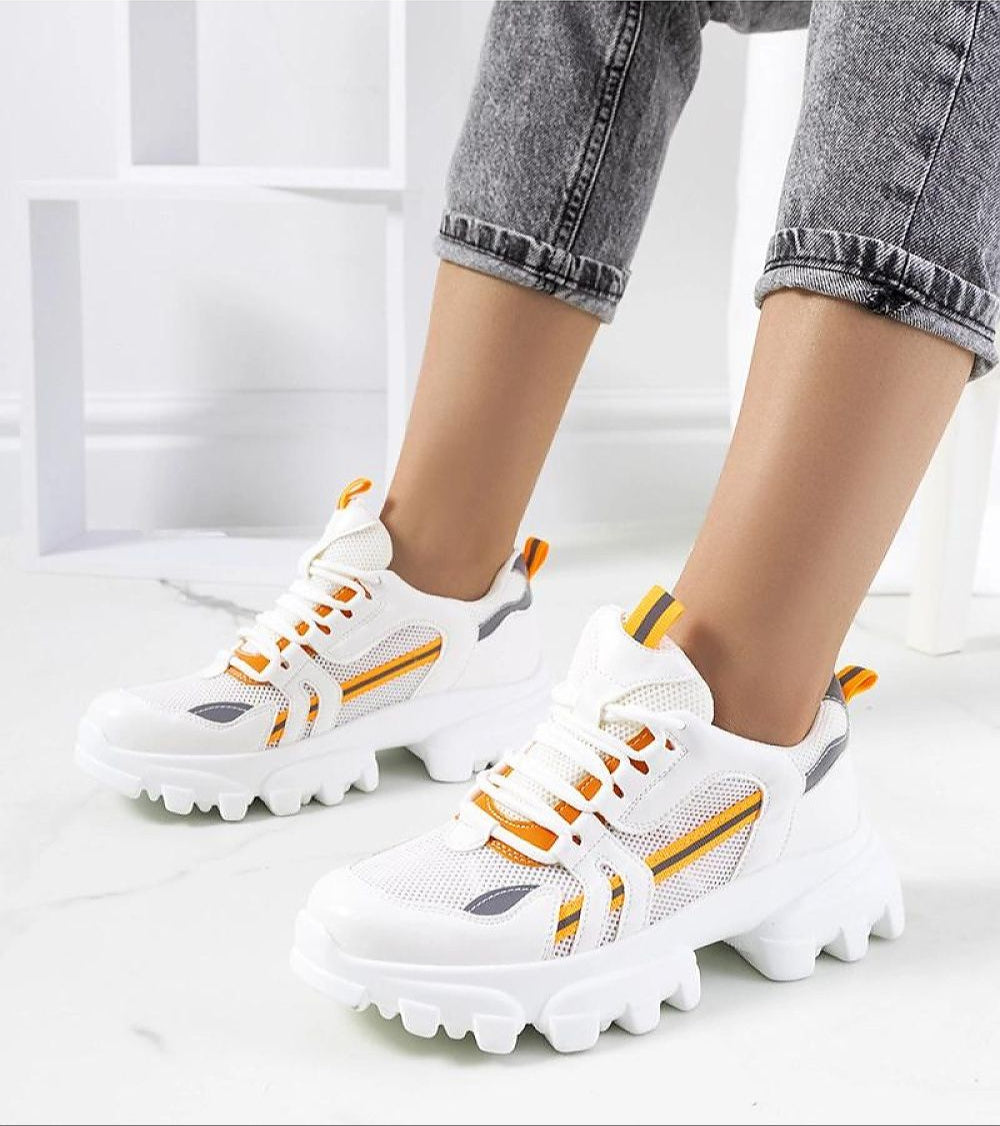 Seralyne Reflective Trim Platform Sneakers