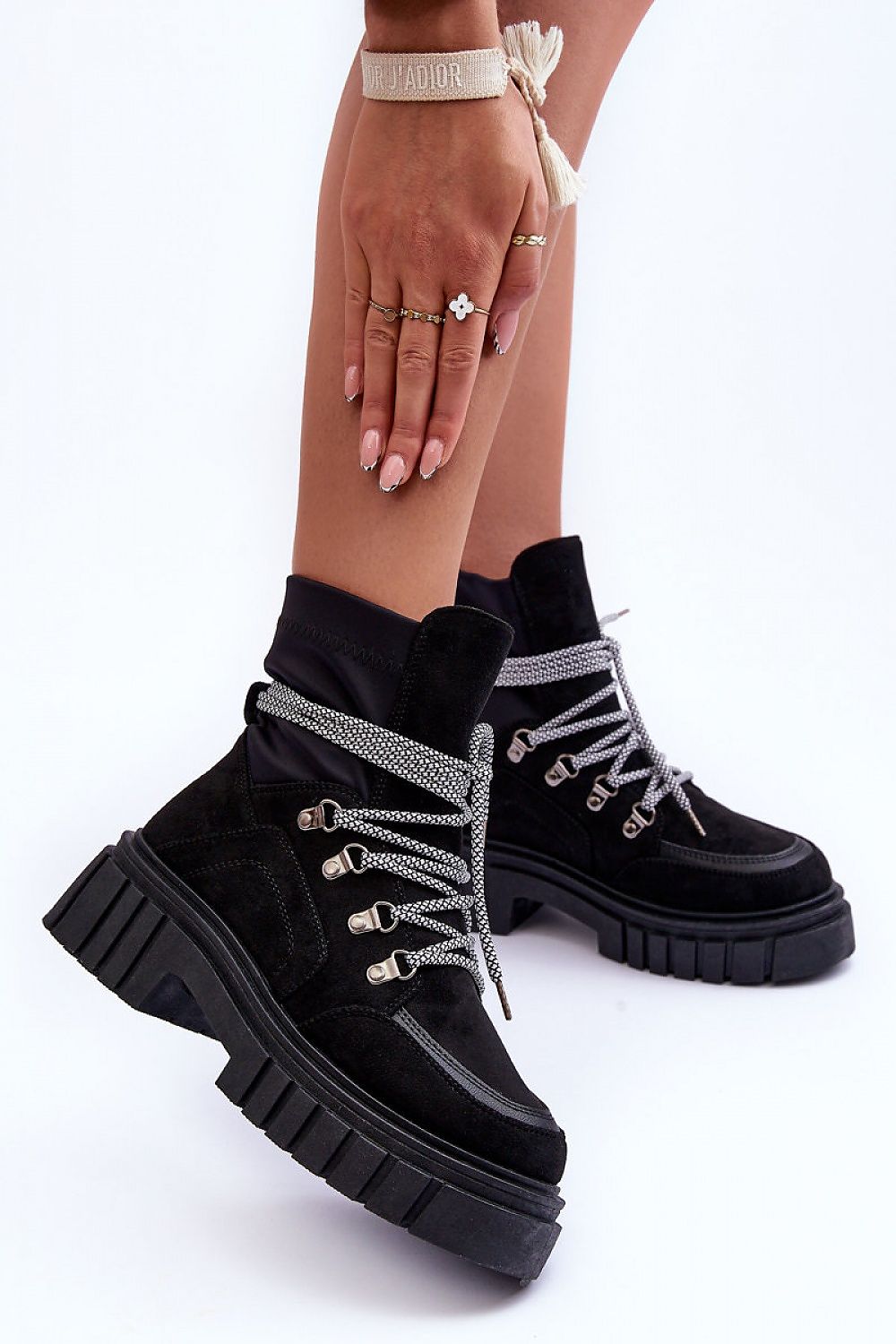 Serrina Eco-Suede Chunky Heel Boots