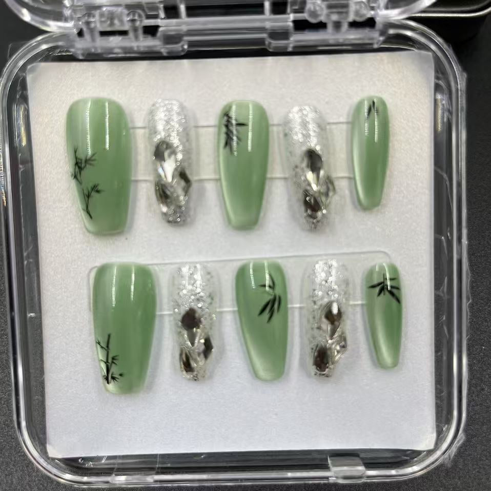 1037- Handmade press on nails fake nails removable