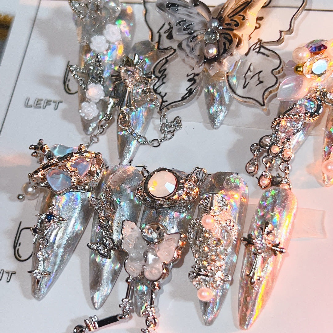 1017-Handmade press on nails fake nails removable