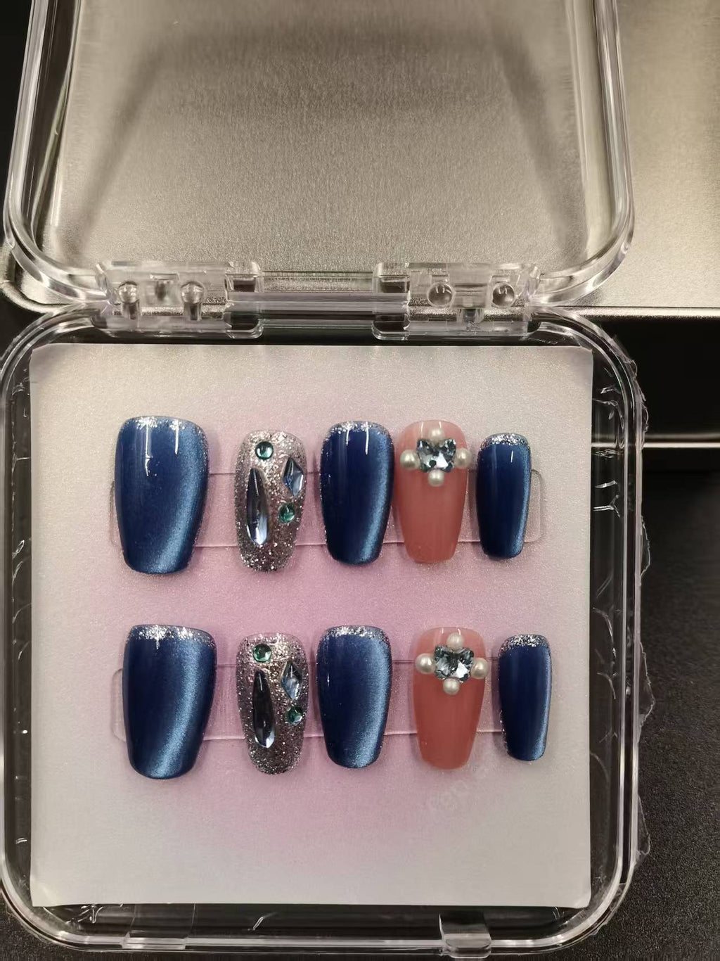 1037- Handmade press on nails fake nails removable